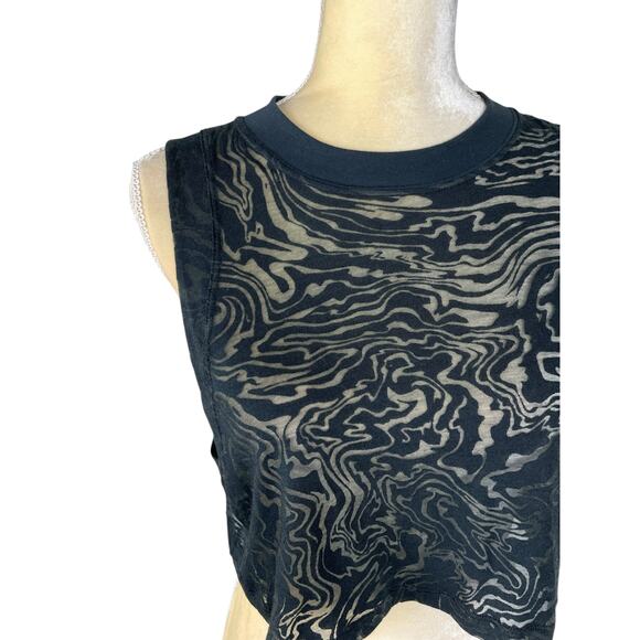 Lululemon All Yours Crop Tank Top Veil Black Size 6 - Picture 5 of 11